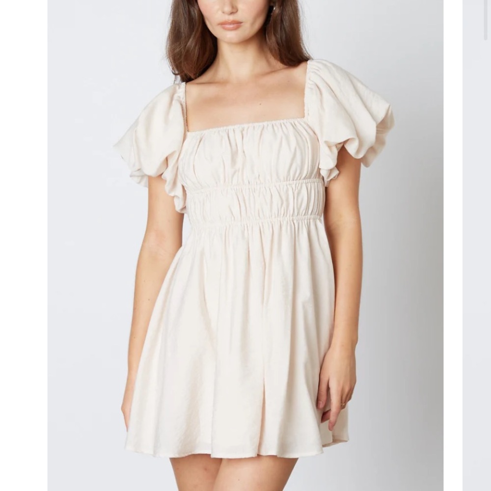 Puff Sleeve Mini Dress